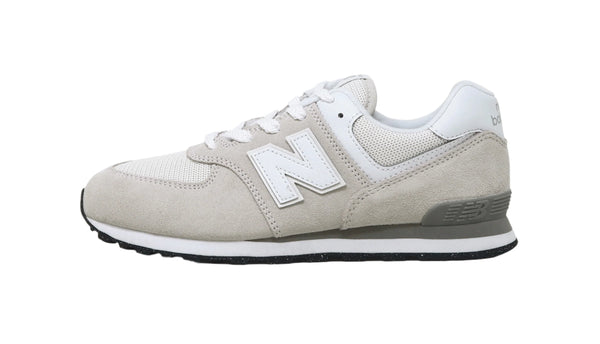 New Balance Big Kids 574 Nimbus Grey/White Shoes