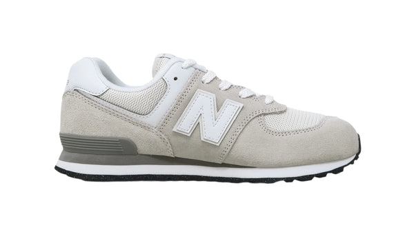 New Balance Big Kids 574 Nimbus Grey/White Shoes