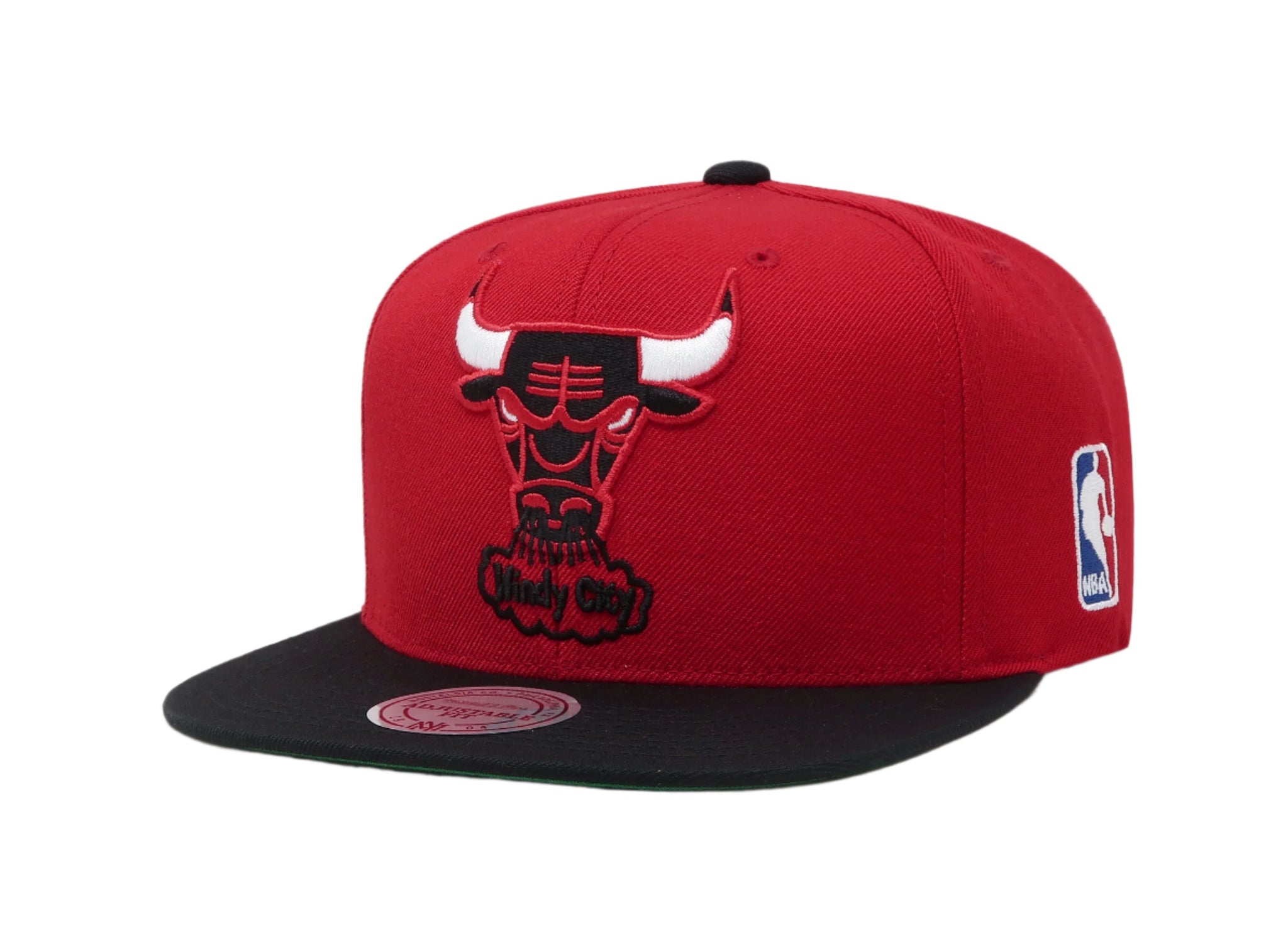 Mitchell & Ness Men's Hat Chicago Bulls XL Logo 2tone Red/Black Snapback Cap