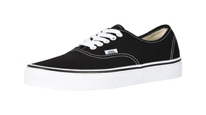 Vans Men's Authentic Canvas Black/White Low Top Shoes