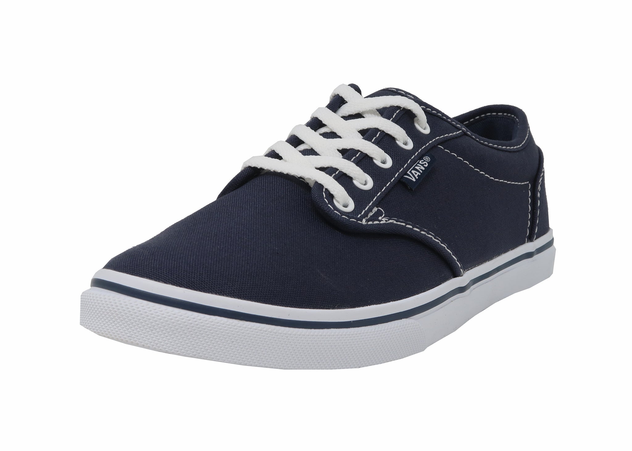 Vans Womens' Atwood Low Top Navy/White Shoes