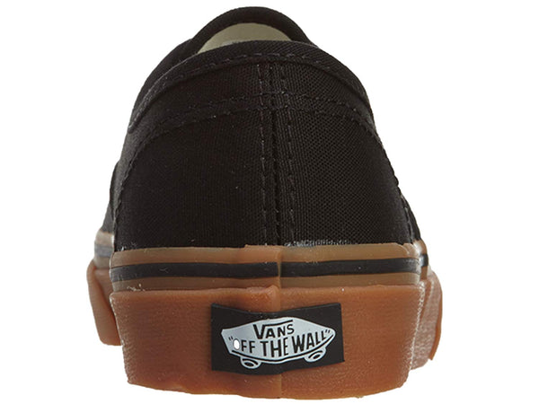 Vans Little Kids Authentic Gum Black Shoes