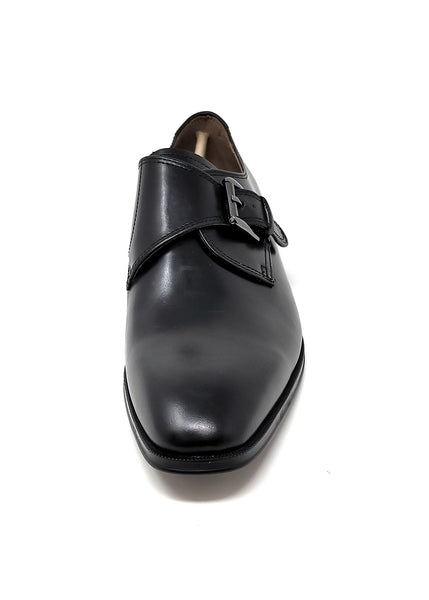 Florsheim Belfast Plain Toe Monk Black Men's Slip-On 3E Wide Shoes