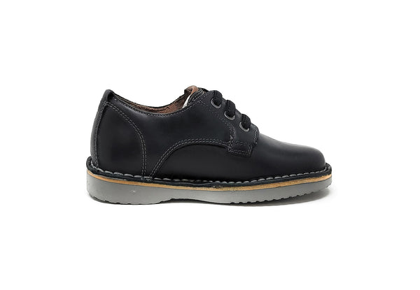 Florsheim Little Kids Navigator Dress Casual Plain Toe Oxford Black Charcoal Shoes