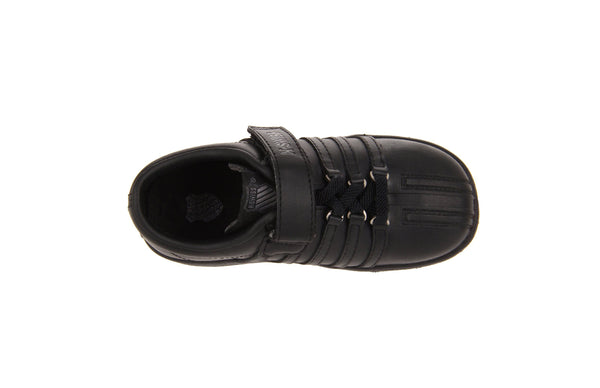 K-Swiss Toddler Classic Hook and Loop Black/Charcoal Shoes