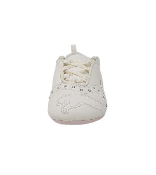 Puma Toddler Sela Diamond True White/Hot Pink Shoes
