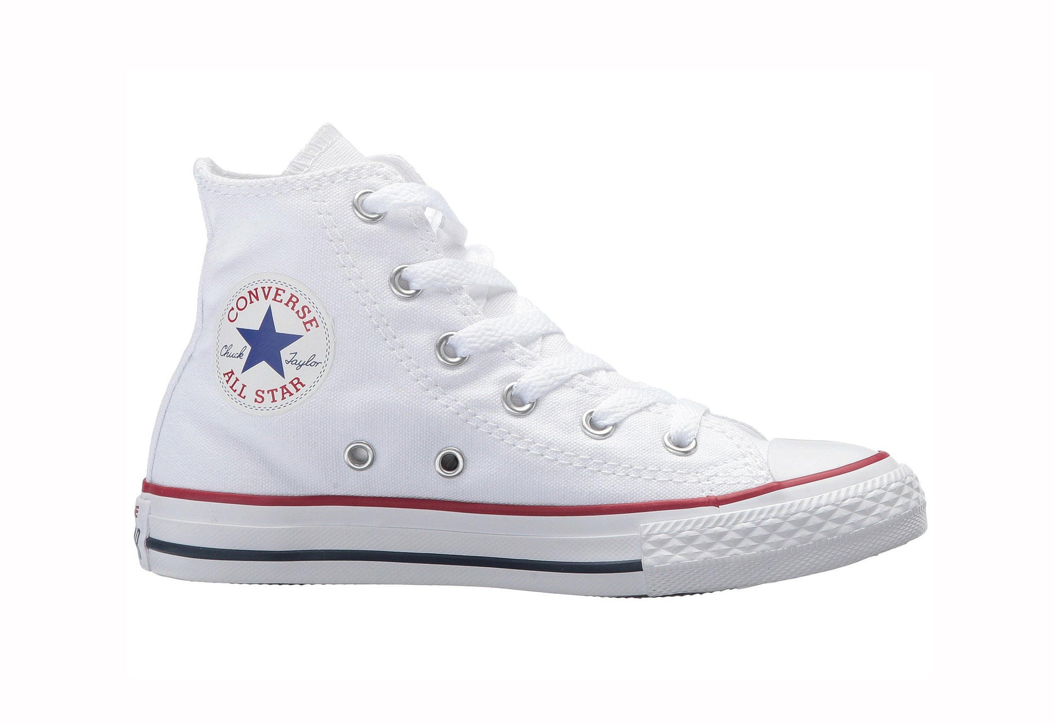 Converse All Star Little Kids Hi Top Optical White Shoes