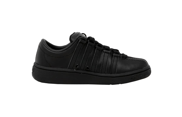 K-Swiss Little Kids Classic LX Black/Black Leather Shoes
