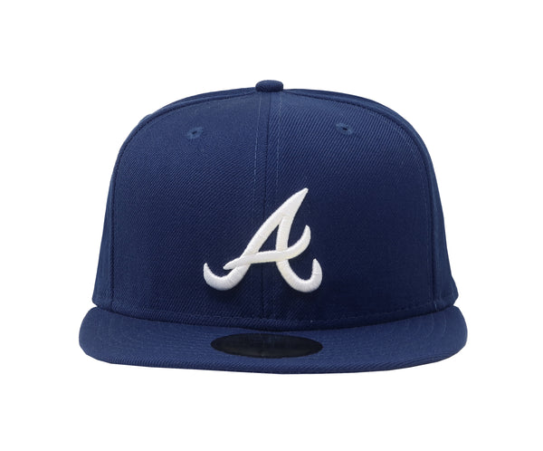 New Era Men MLB Fitted 59Fifty Atlanta Braves Royal Blue Cap