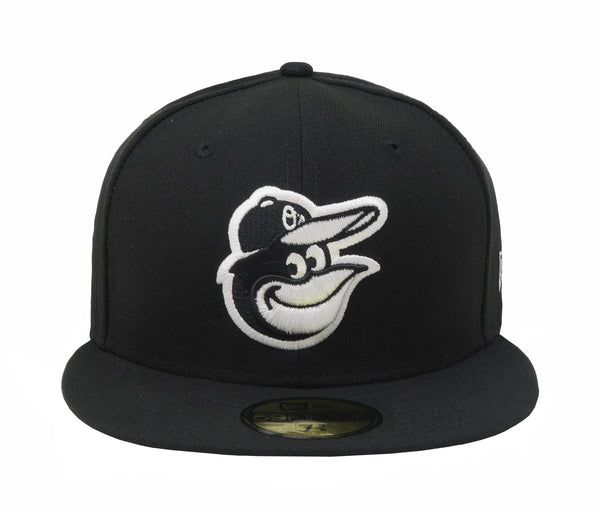 New Era 59Fifty Men MLB Basic Baltimore Orioles "Bird" Black Fitted Cap