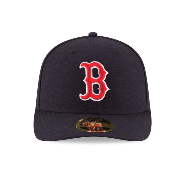 New Era Men MLB 59Fifty Low Profile Boston Red Sox Navy Hat