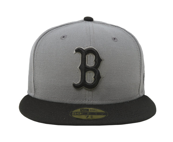 New Era Men MLB Fitted 59Fifty Boston Red Sox Grey/Black Cap