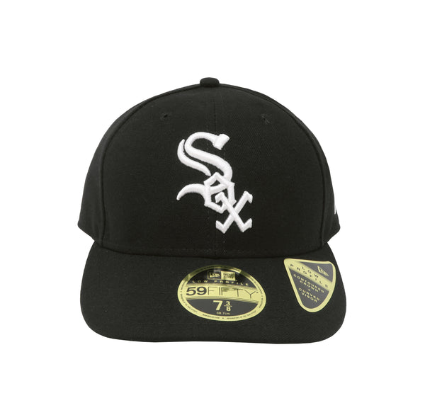 New Era 59Fifty Men's Chicago White Sox Low Profile Black Fitted Size Cap