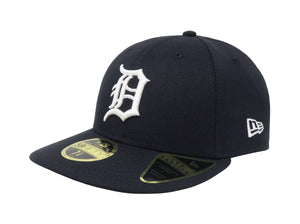 New Era Men's 59Fifty Detroit Tigers Low Profile Navy Fitted Cap
