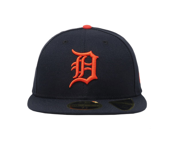 New Era Men's 59Fifty MLB Detroit Tigers Low Profile Navy Fitted Cap