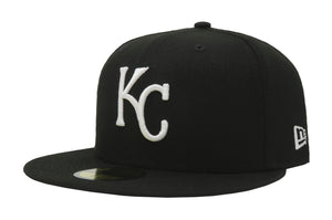 New Era59Fifty Men's MLB Basic Kansas City Royals Fitted Black Cap