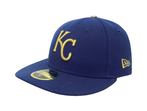 New Era Kansas City Royals MLB Hat Cap Fitted Size 7 59Fifty Black Crown