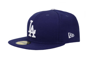 New Era 59Fifty Men's Los Angeles Dodgers Dark Royal Blue Fitted Cap