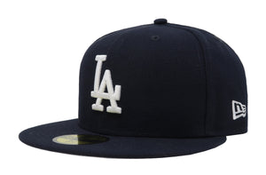 New Era 59Fifty Men's MLB Basic Los Angeles Dodgers Navy Fitted Cap