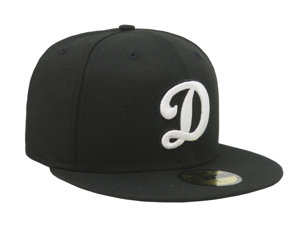 New Era 59Fifty Men MLB Basic Los Angeles Dodgers "D" Black Fitted Cap