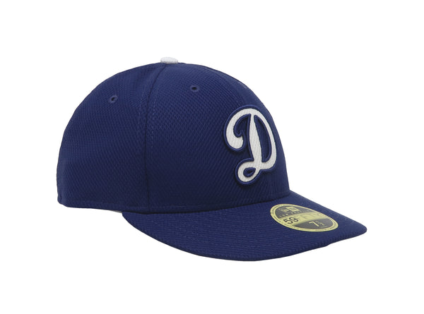 New Era 59Fifty Men Los Angeles Dodgers "D" Low Profile Royal Blue Fitted Cap