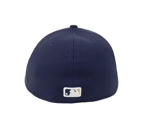New Era 59Fifty Men's Milwaukee Brewers Low Profile Navy Fitted Hat