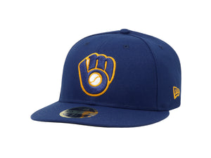 New Era 59Fifty Men's Milwaukee Brewers Low Profile Royal Blue Fitted Cap