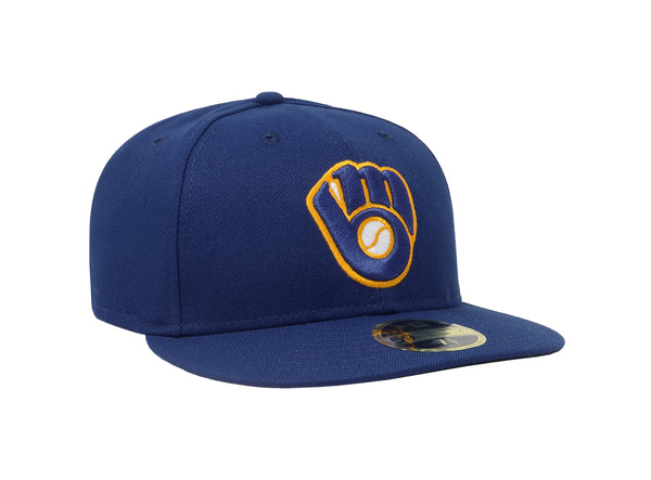 New Era 59Fifty Men's Milwaukee Brewers Low Profile Royal Blue Fitted Cap