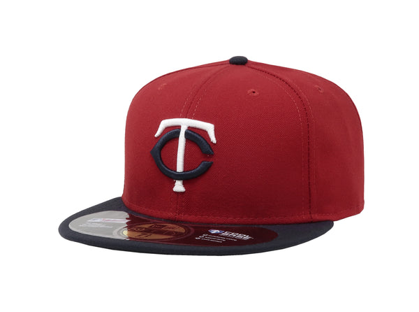 New Era 59Fifty Men's Minnesota Twins "tc" Red/Navy Fitted Cap