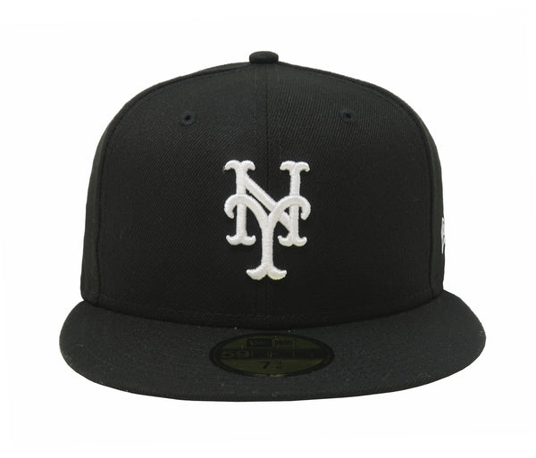 New Era 59Fifty Men MLB Basic New York Mets Black Fitted Cap