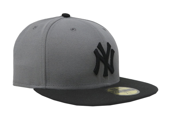 New Era 59Fifty Men's New York Yankees Grey/Black Fitted Cap