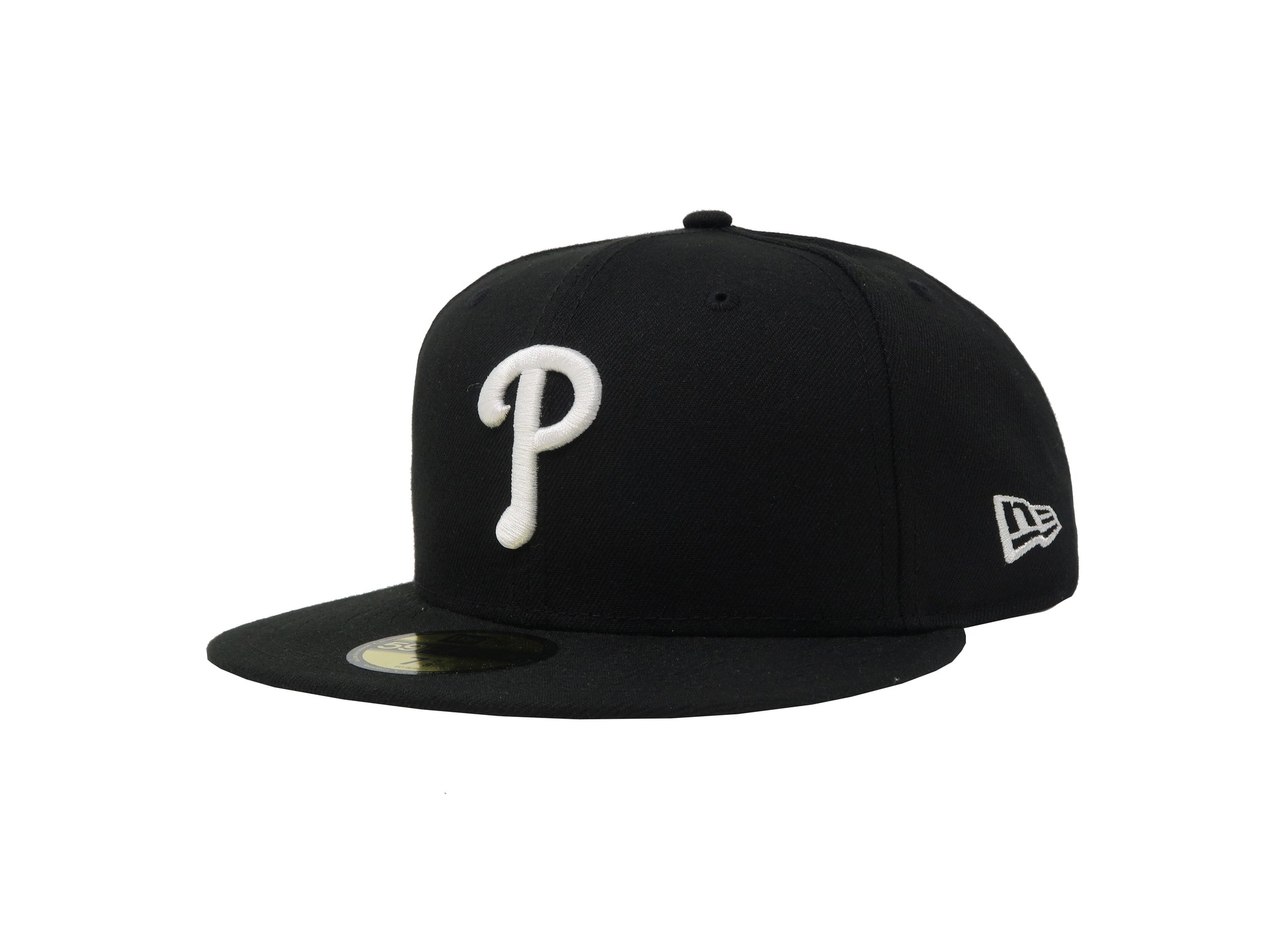 New Era 59FIFTY Men's MLB Basic Philadelphia Phillies Black Fitted Cap 8 1/8