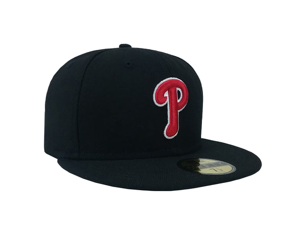 New Era 59Fifty Men's MLB Basic Philadelphia Phillies Black Fitted Cap