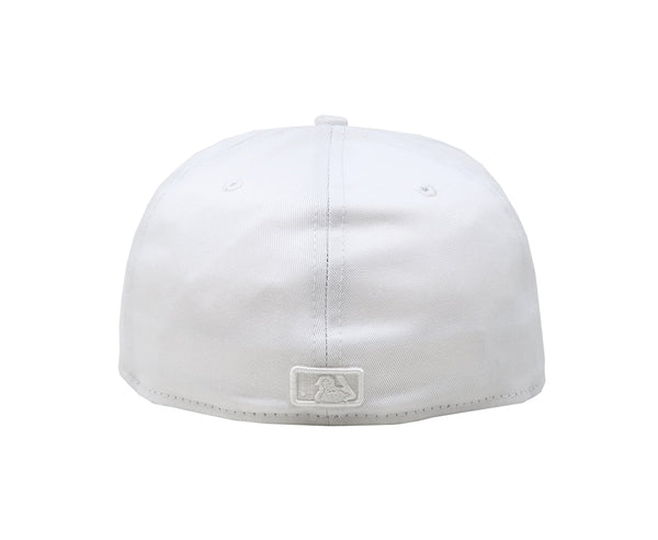 New Era 59Fifty Men's Pittsburgh Pirates White On White Fitted Cap
