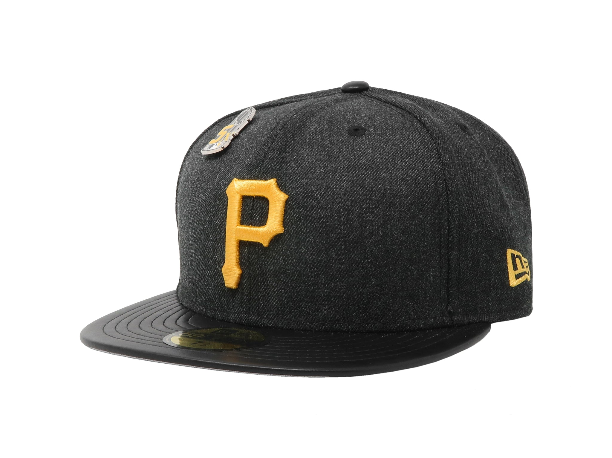 New Era 59Fifty Men's Pittsburgh Pirates Pin Black Fitted Cap