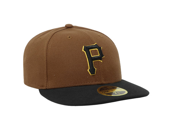 New Era 59Fifty Men's Pittsburgh Pirates Low Profile Brown/Black Fitted Cap