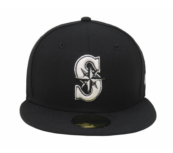 New Era 59Fifty Men's MLB Basic Seattle Mariners Black Fitted Cap