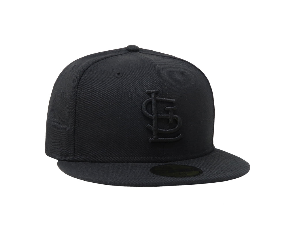 Men's St. Louis Cardinals New Era Black Flutter 59FIFTY Fitted Hat