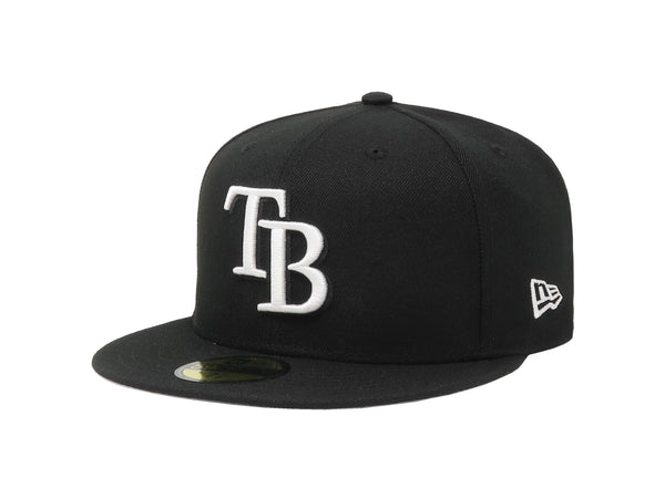 New Era 59Fifty Men's MLB Basic Tampa Bay Rays Black Fitted Cap