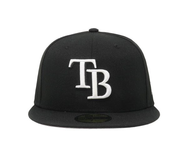 New Era 59Fifty Men's MLB Basic Tampa Bay Rays Black Fitted Cap