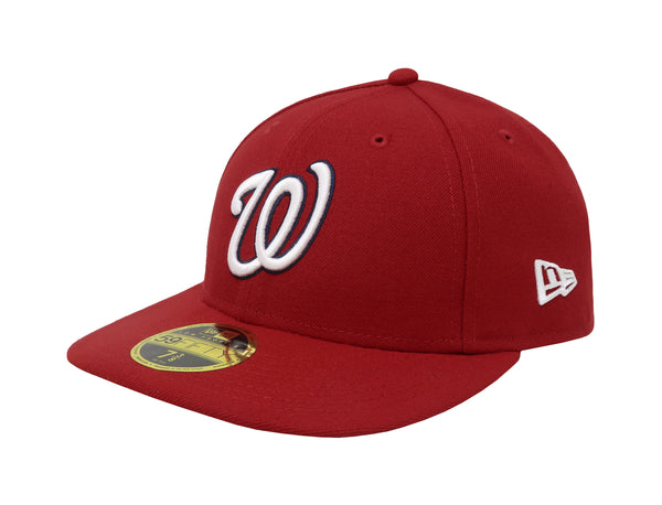 New Era 59Fifty Men's Washington Nationals Low Profile Red Fitted Hat