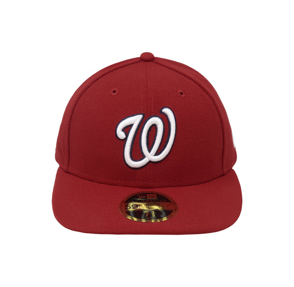 New Era 59Fifty Men's Washington Nationals Low Profile Red Fitted Hat