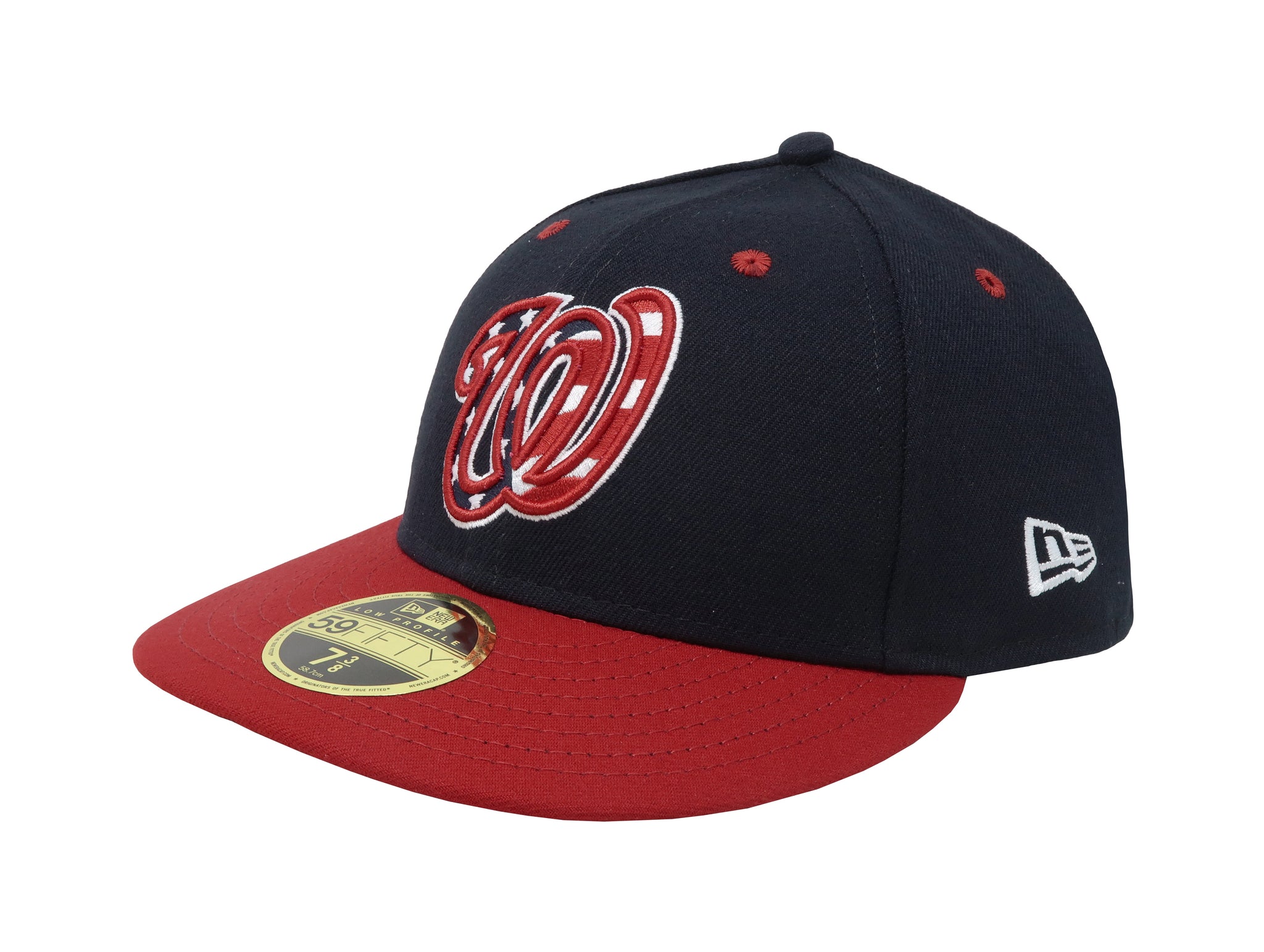 New Era 59Fifty Men's Washington Nationals Low Profile Fitted Navy Cap