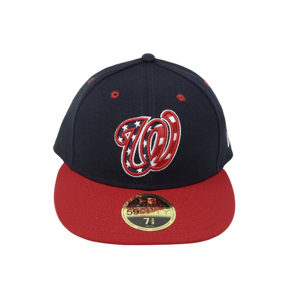 New Era 59Fifty Men's Washington Nationals Low Profile Fitted Navy Cap