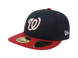 New Era 59Fifty Men's Washington Nationals Low Profile Navy Fitted Cap
