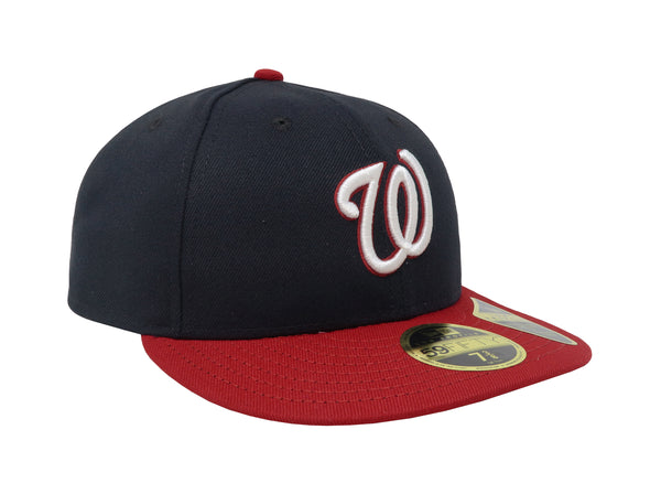 New Era 59Fifty Men's Washington Nationals Low Profile Navy Fitted Cap