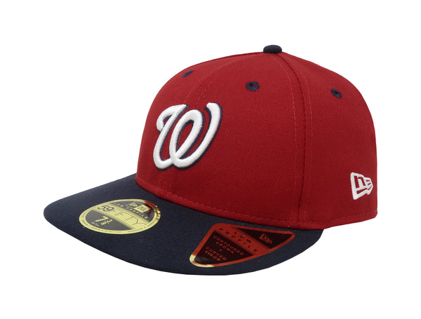 New Era 59Fifty Men's Washington Nationals Low Profile Red Fitted Cap