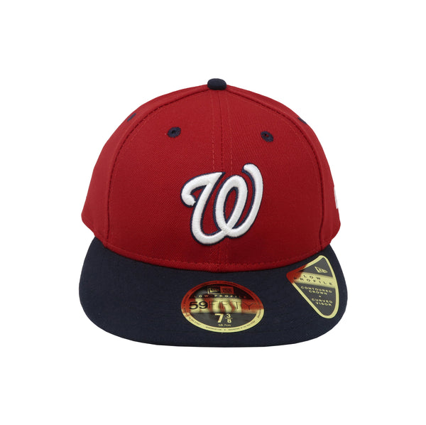 New Era 59Fifty Men's Washington Nationals Low Profile Red Fitted Cap
