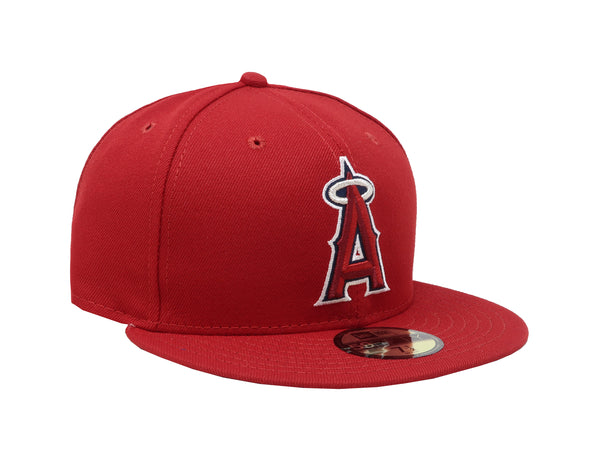 New Era 59Fifty Men's MLB Los Angeles Angels Red Fitted Cap
