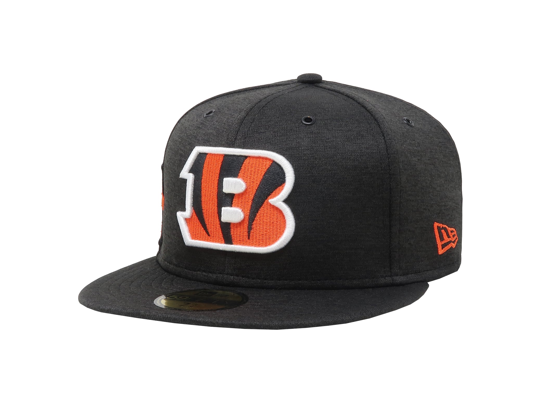 5950 59FIFTY new era nfl men fitted cincinnati bengals black orange cap hat national football league front side left